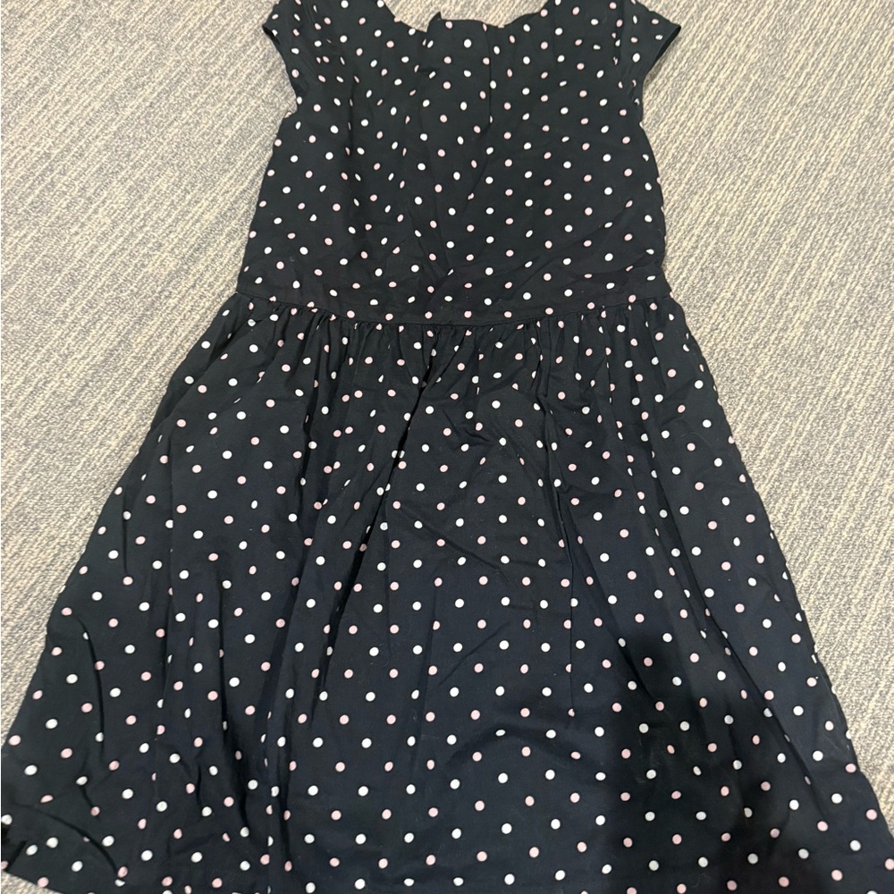 Polka Dot Kids Gap Dress - Black Pink  and White